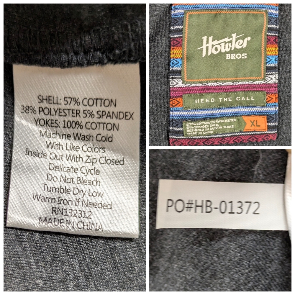 Howler Bros Shaman Zip Hoodie Jefe Jacquard Southwestern Yoke XL  F346 - Picture 10 of 10